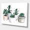 Designart - Cactus and Succulent House Plants VI - Farmhouse Canvas Wall Art Print